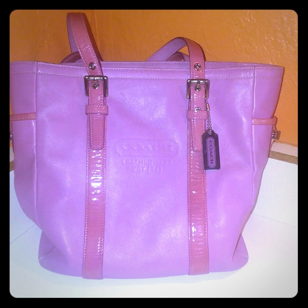 Pink coach purse